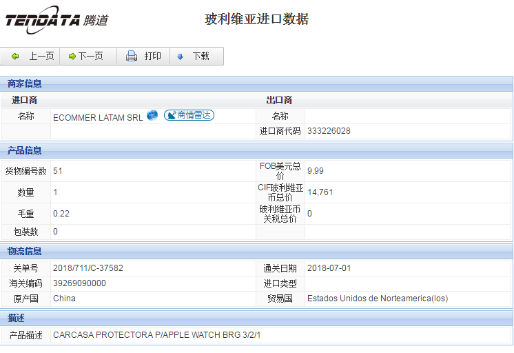 海关数据,进出口数据,进口数据,Ebpay,贸易,玻利维亚